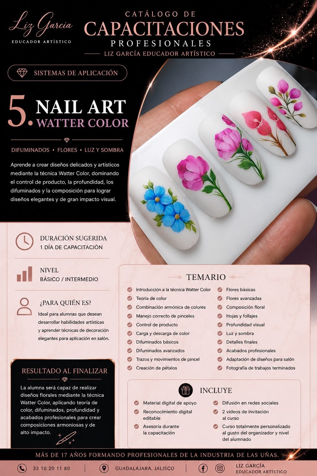 Nail Art Watter Color